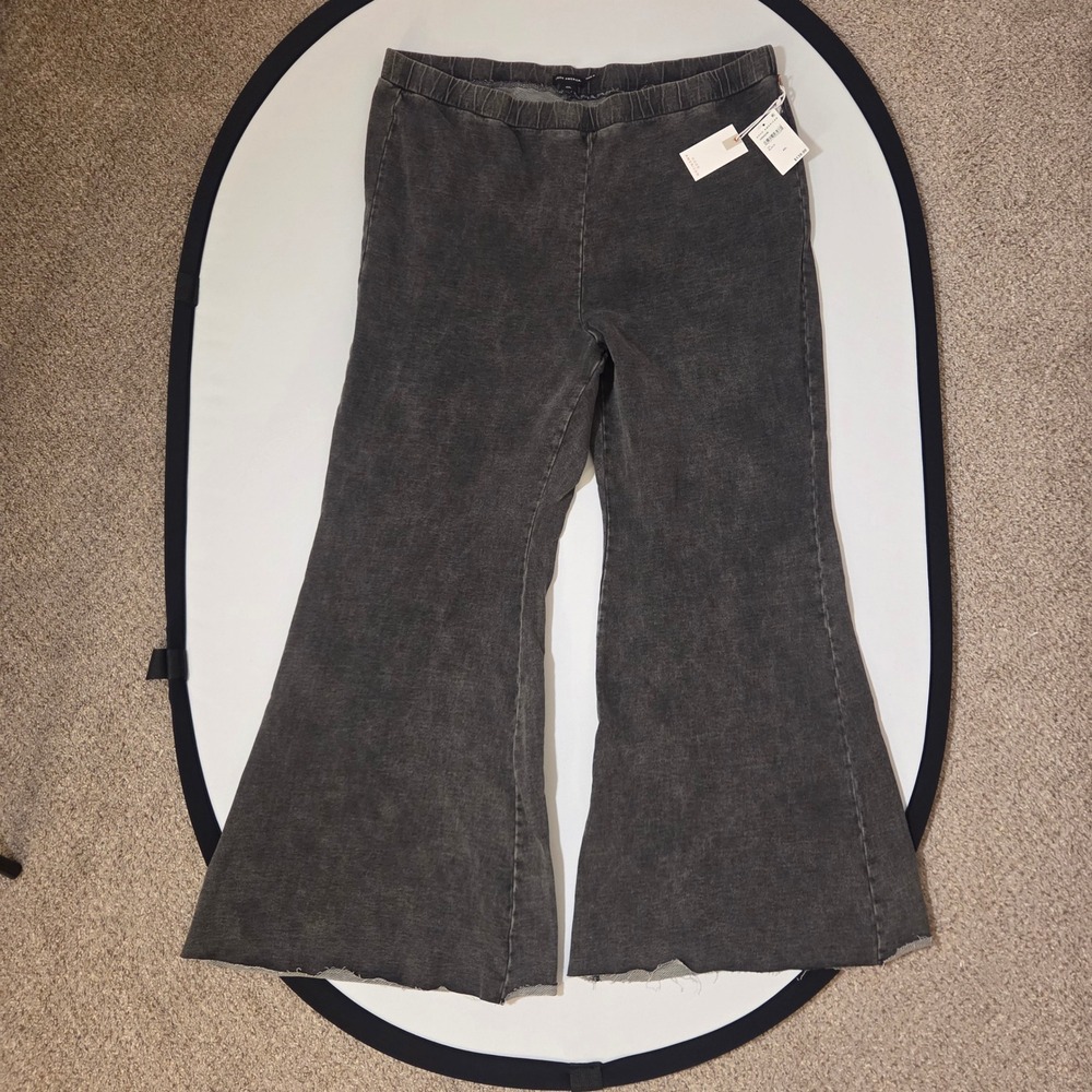 Good American Jeanius Pull-On Flare Pants Black Stretchy Plus‎ Size 4XL GS0524B - Picture 2 of 11